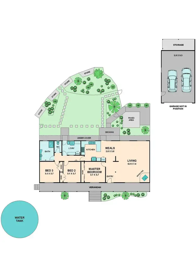 Floorplan of Homely house listing, 117 RAIL STREET, Heathcote Junction VIC 3758