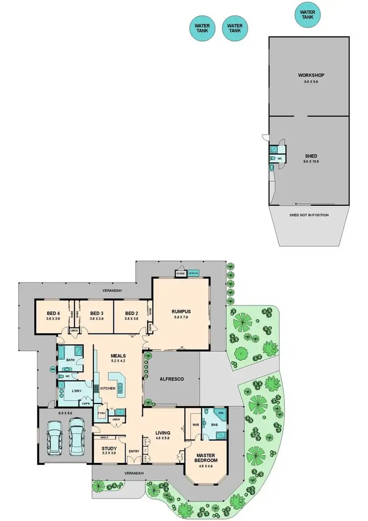 Floorplan of Homely house listing, 6 RODITIS AVENUE, Broadford VIC 3658
