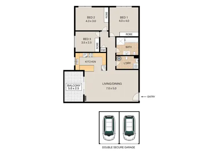 Floorplan of Homely unit listing, 23/20-24 Preston Avenue, Engadine NSW 2233