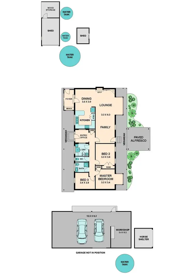 Floorplan of Homely house listing, 355 REEDY CREEK ROAD, Reedy Creek VIC 3658