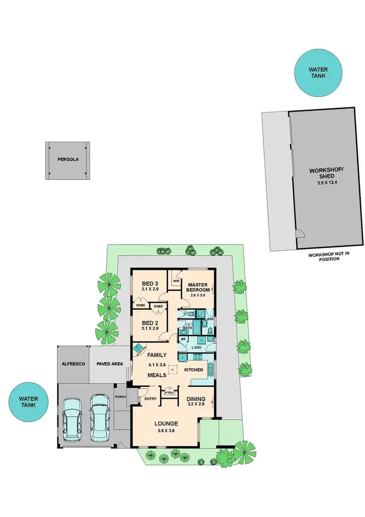 Floorplan of Homely house listing, 9-11 NORTH MOUNTAIN ROAD, Heathcote Junction VIC 3758