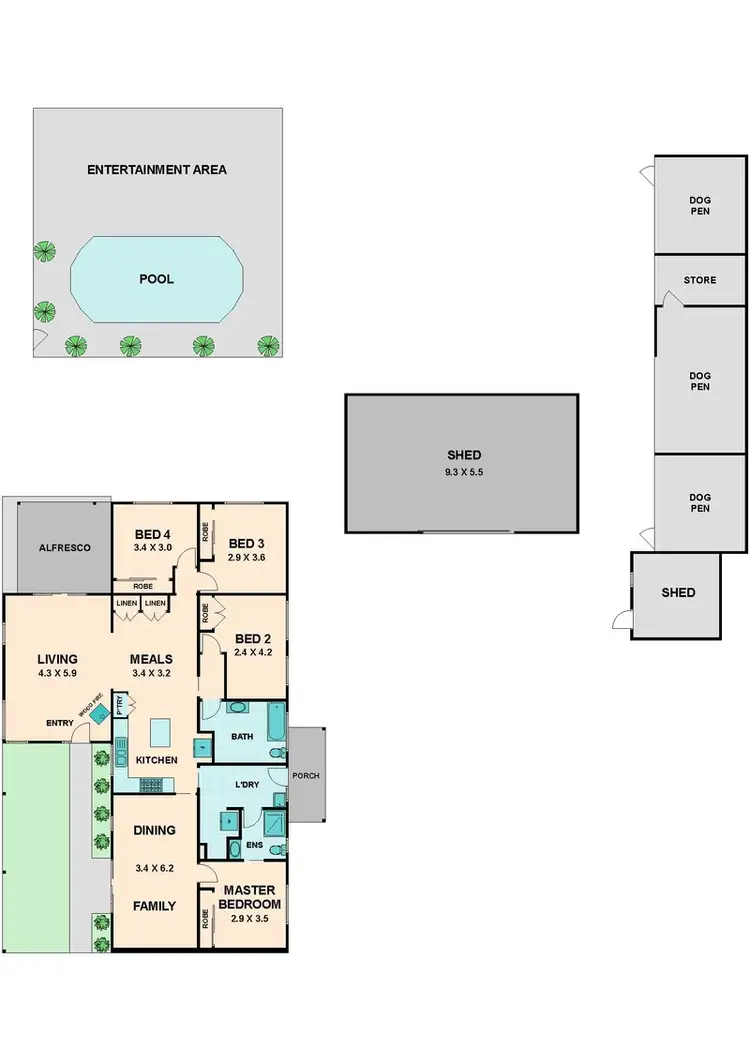 Floorplan of Homely house listing, 18 EUCALYPT GROVE, Heathcote Junction VIC 3758