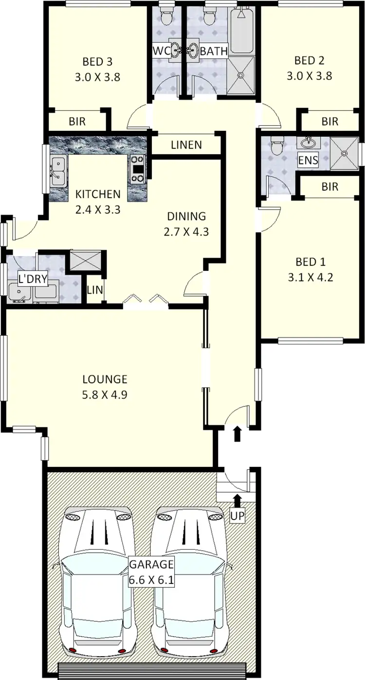 Floorplan of Homely house listing, 6 Morris Avenue, Croydon Park NSW 2133