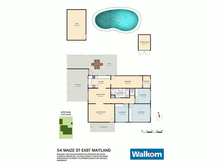 Floorplan of Homely house listing, 54 Maize Street, East Maitland NSW 2323