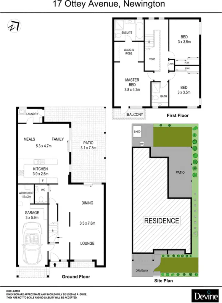 Floorplan of Homely house listing, 17 Ottey Avenue, Newington NSW 2127