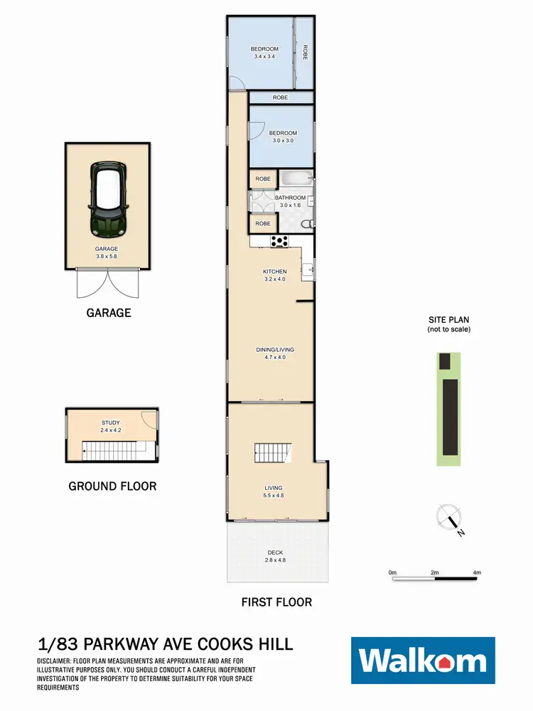 Floorplan of Homely house listing, 1/83 Parkway Avenue, Cooks Hill NSW 2300