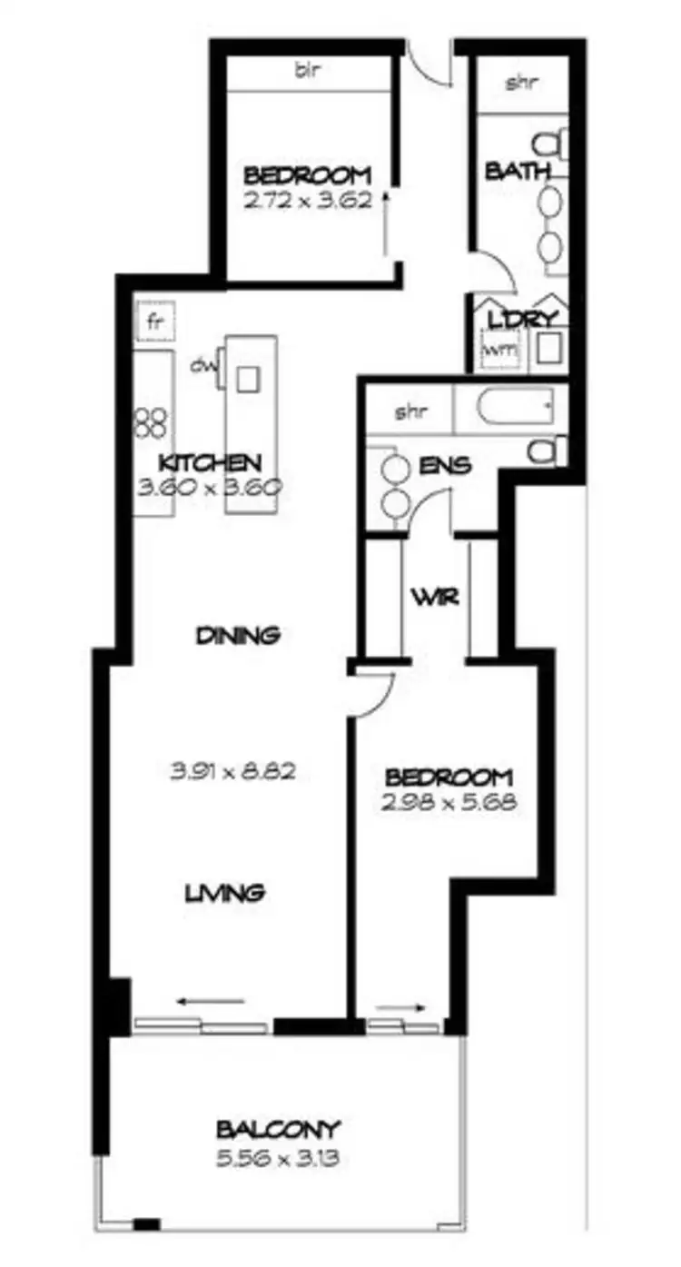 Floorplan of Homely apartment listing, 302/19 Holdfast Promenade, Glenelg SA 5045