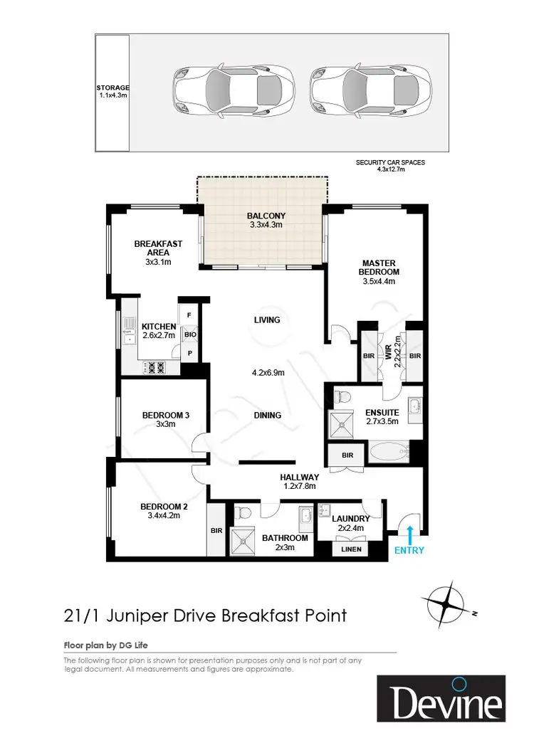 Floorplan of Homely apartment listing, 21/1 Juniper Drive, Breakfast Point NSW 2137