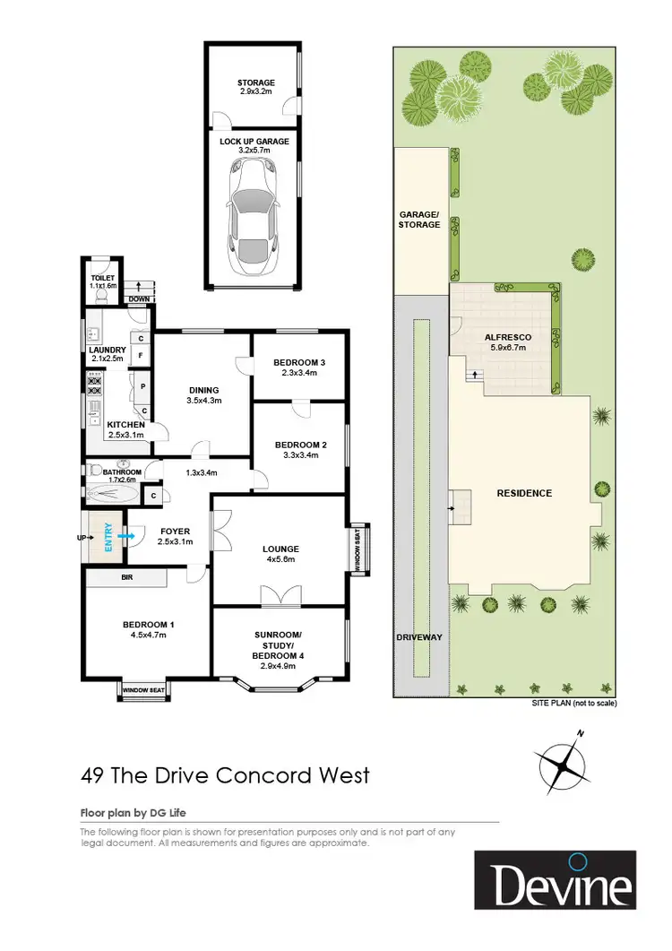 Floorplan of Homely house listing, 49 The Drive, Concord West NSW 2138