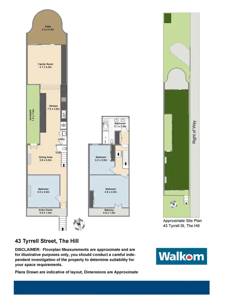 Floorplan of Homely terrace listing, 43 Tyrrell Street, The Hill NSW 2300