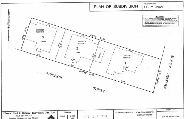 Floorplan of Homely land listing, Lot 9 Ashleigh Ave, Frankston VIC 3199
