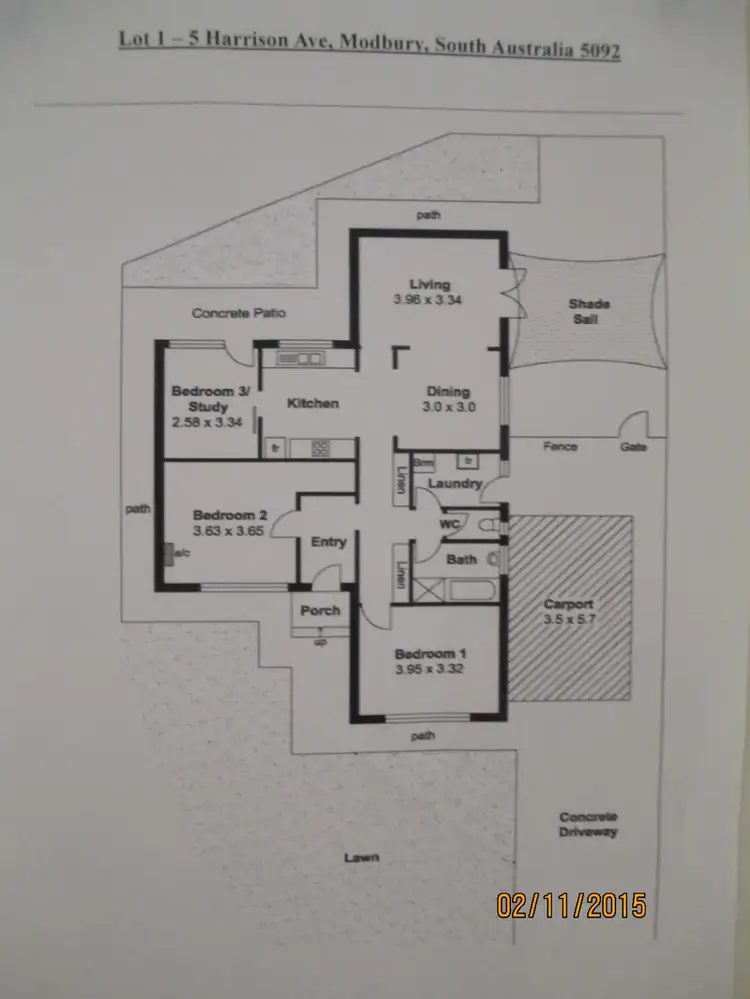 Floorplan of Homely house listing, 1/5 Harrison Avenue, Modbury SA 5092