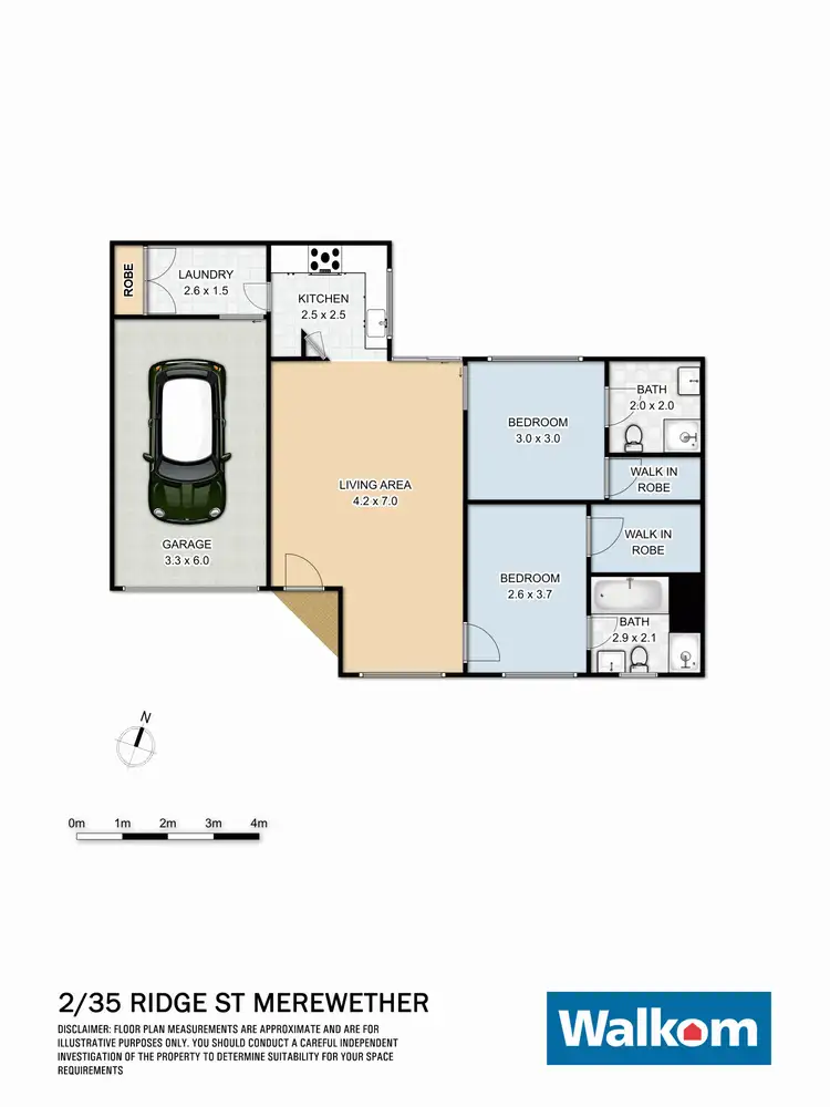 Floorplan of Homely townhouse listing, 2/35 Ridge Street, Merewether NSW 2291