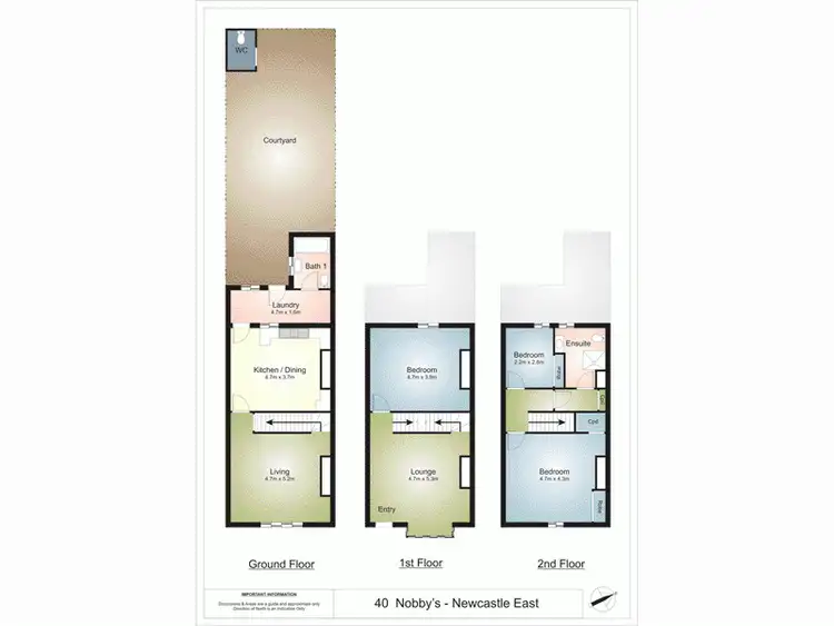 Floorplan of Homely terrace listing, 40 Nobbys Road, Newcastle East NSW 2300