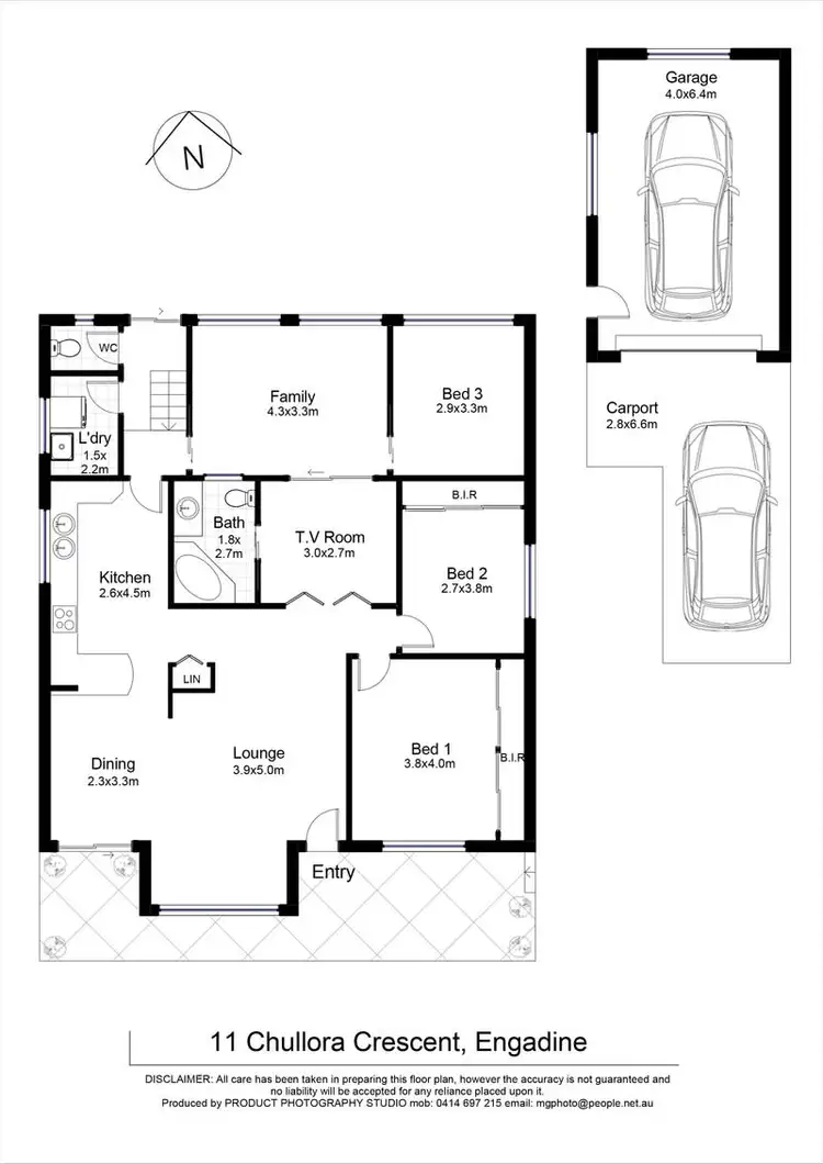 Floorplan of Homely house listing, 11 Chullora Crescent, Engadine NSW 2233