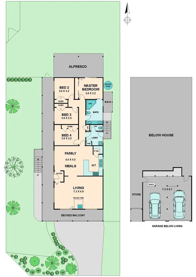 Floorplan of Homely house listing, 8 ANDREWS AVENUE (WATERFORD PARK), Wandong VIC 3758