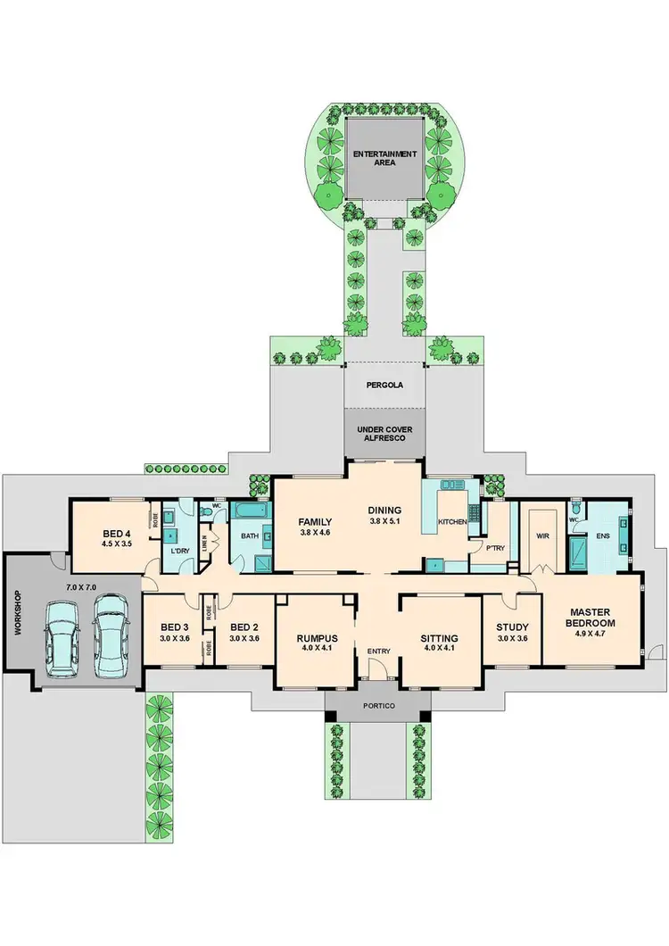 Floorplan of Homely house listing, 24 CAVALLO CRESCENT, Hidden Valley VIC 3756