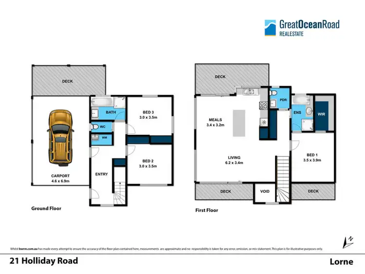 Floorplan of Homely house listing, 17 Holliday Road, Lorne VIC 3232