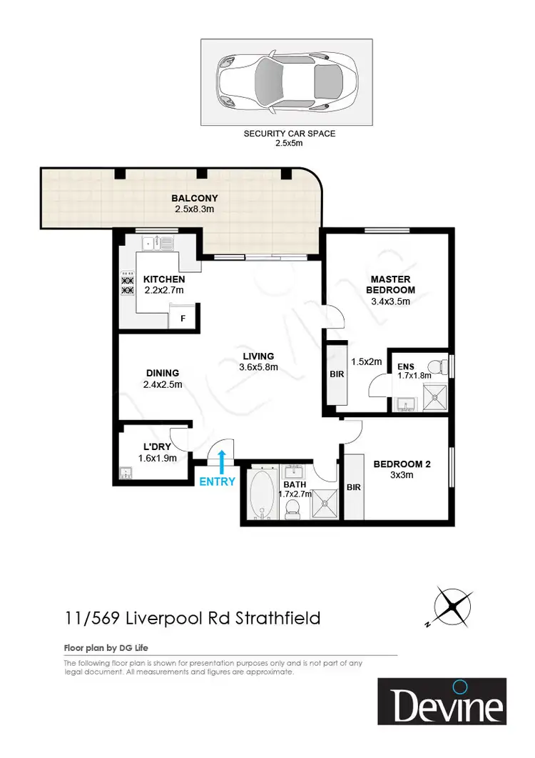 Floorplan of Homely apartment listing, 11/569 Liverpool Road, Strathfield South NSW 2136