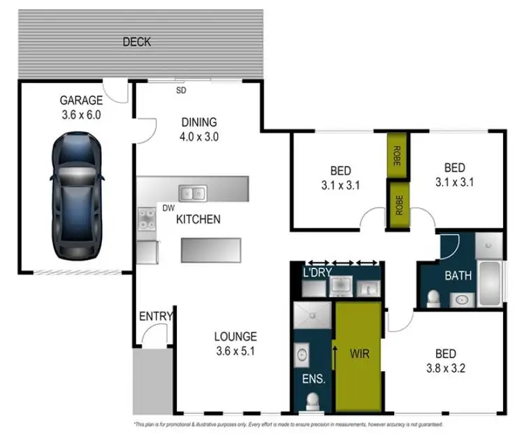 Floorplan of Homely house listing, 2/51 Buckingham Road, Newtown VIC 3220