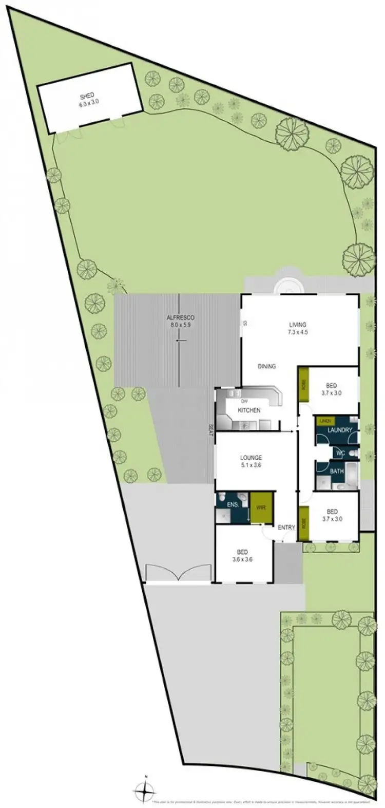 Floorplan of Homely house listing, 6 Hannan Crescent, Leopold VIC 3224
