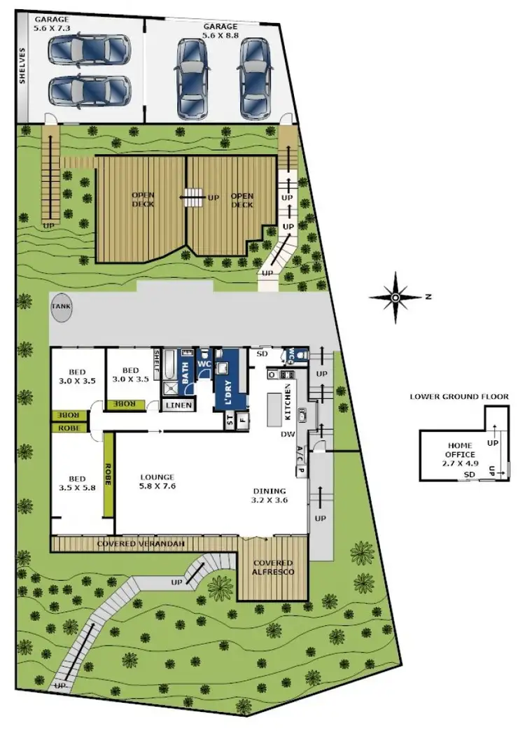Floorplan of Homely house listing, 123 North Valley Road, Highton VIC 3216