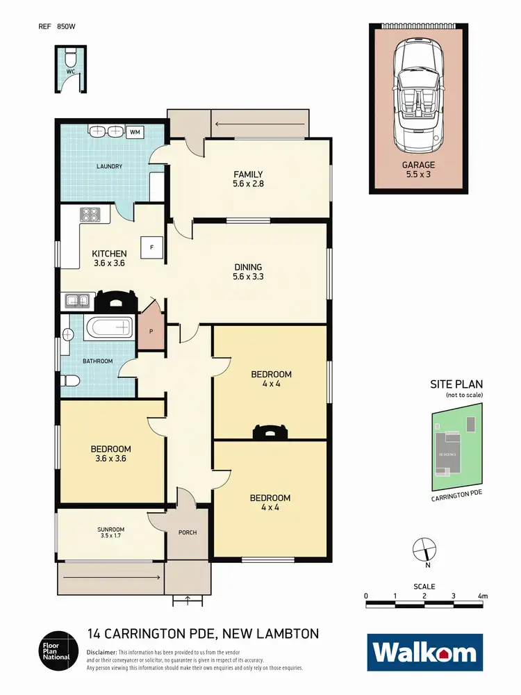 Floorplan of Homely house listing, 14 Carrington Parade, New Lambton NSW 2305