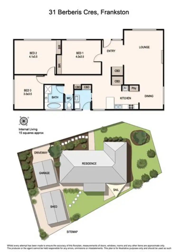 Floorplan of Homely house listing, 31 Berberis Crescent, Frankston VIC 3199