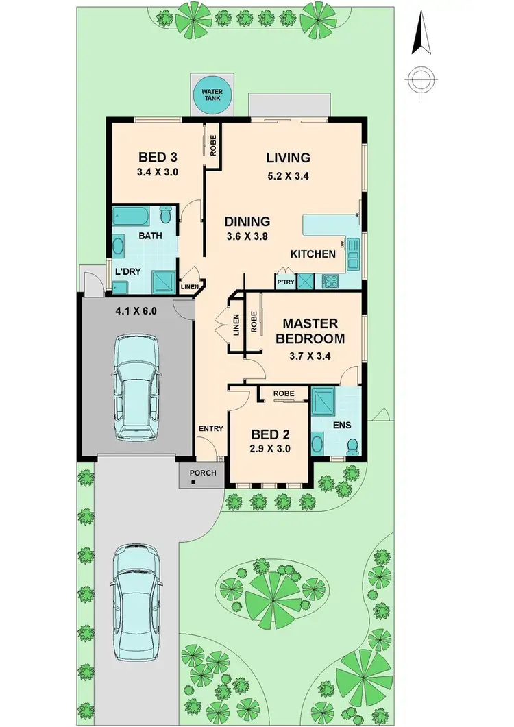 Floorplan of Homely house listing, 22 LUMSDEN STREET, Kilmore VIC 3764