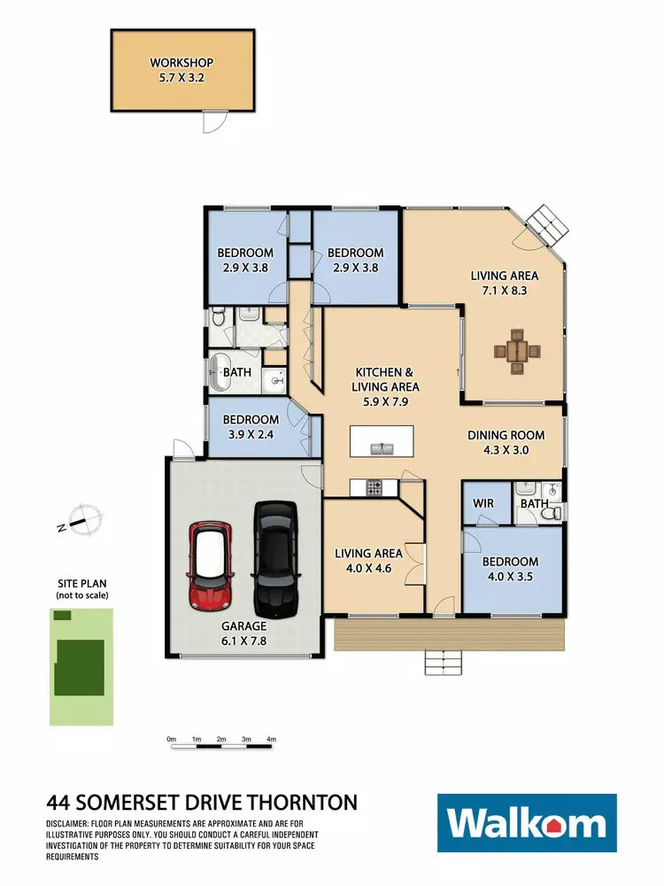Floorplan of Homely house listing, 44 Somerset Drive, Thornton NSW 2322