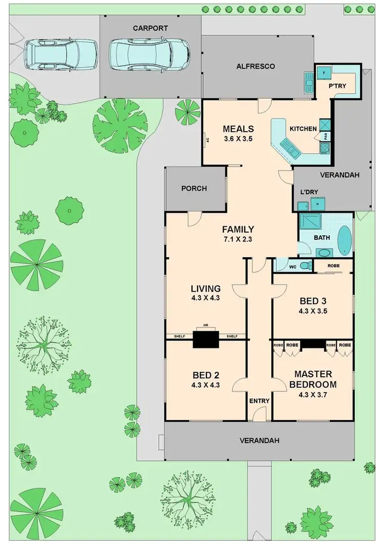 Floorplan of Homely house listing, 72 HIGH STREET, Seymour VIC 3660