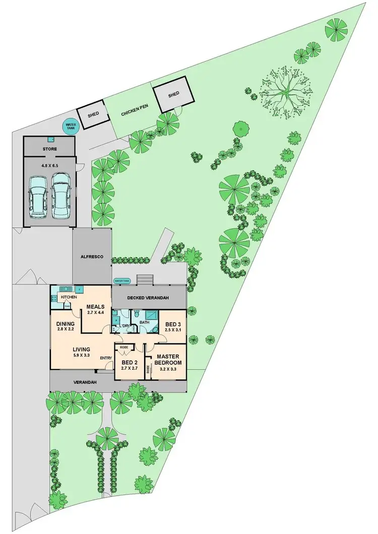 Floorplan of Homely house listing, 5 MARIN COURT, Broadford VIC 3658