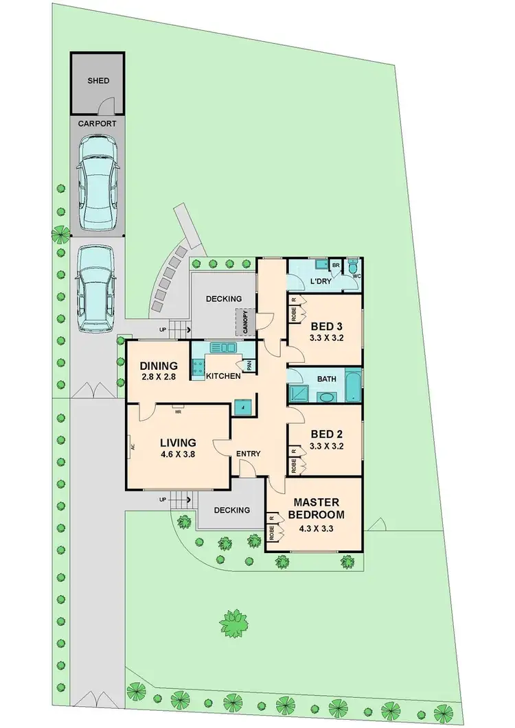 Floorplan of Homely house listing, 4 MARTINDALE CRESCENT, Seymour VIC 3660