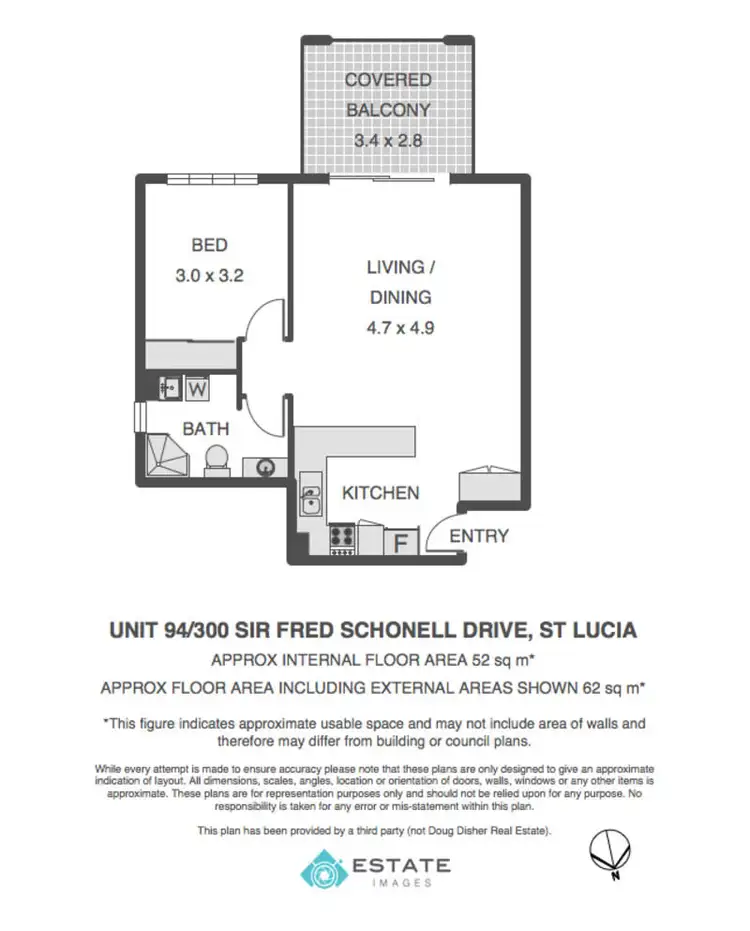 Floorplan of Homely unit listing, 94/300 Sir Fred Schonell Drive, St Lucia QLD 4067