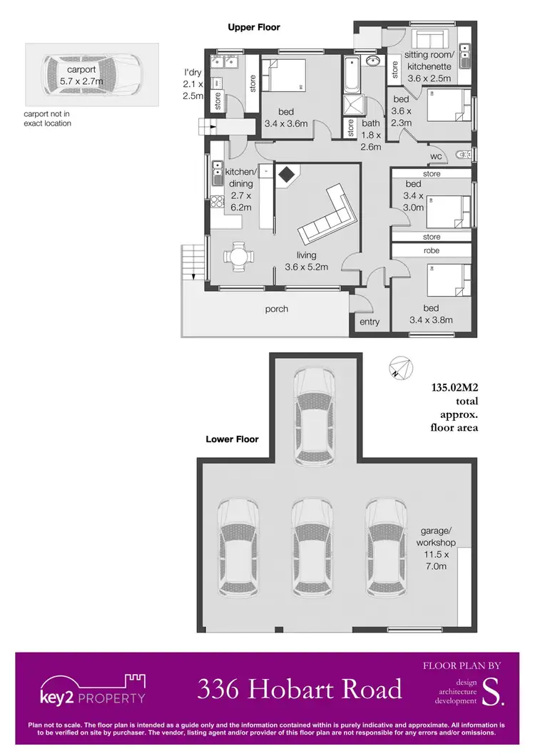 Floorplan of Homely house listing, 336 Hobart Road, Youngtown TAS 7249