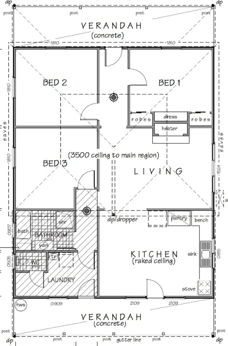 Floorplan of Homely house listing, 75 Cowslip Street, Violet Town VIC 3669