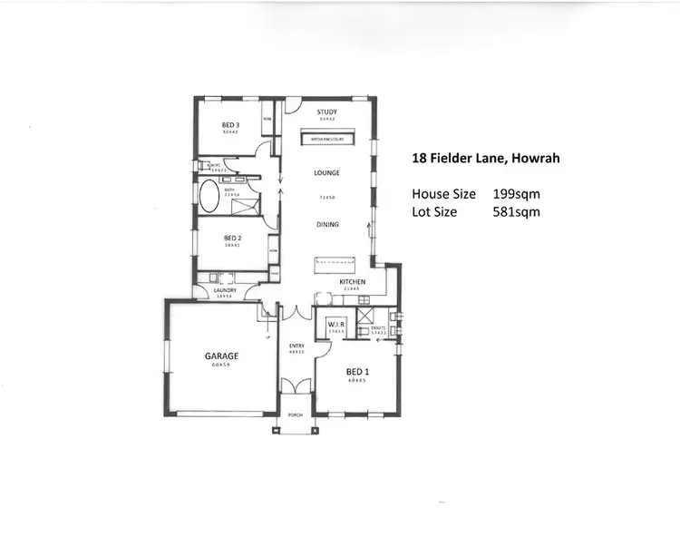 Floorplan of Homely house listing, 18 Fielder Lane, Howrah TAS 7018
