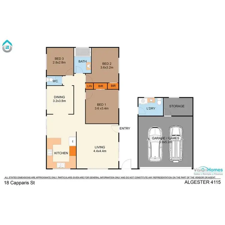 Floorplan of Homely house listing, 18 Capparis Street, Algester QLD 4115