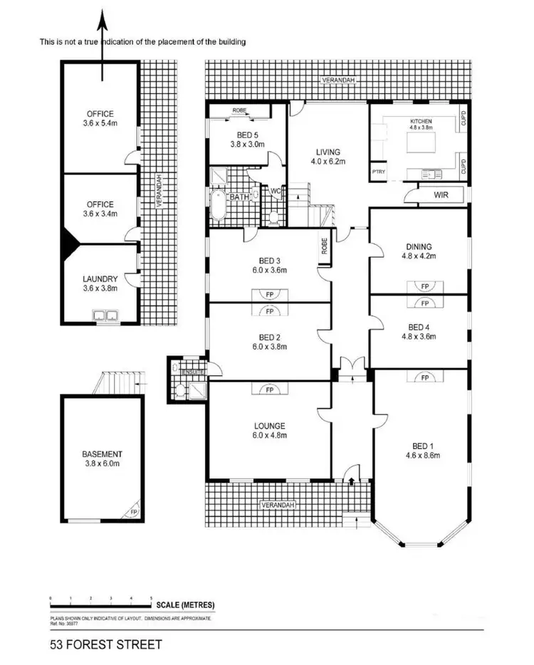Floorplan of Homely house listing, 53 Forest Street, Bendigo VIC 3550