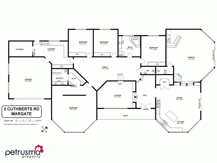 Floorplan of Homely house listing, 2 Cuthberts Road, Margate TAS 7054