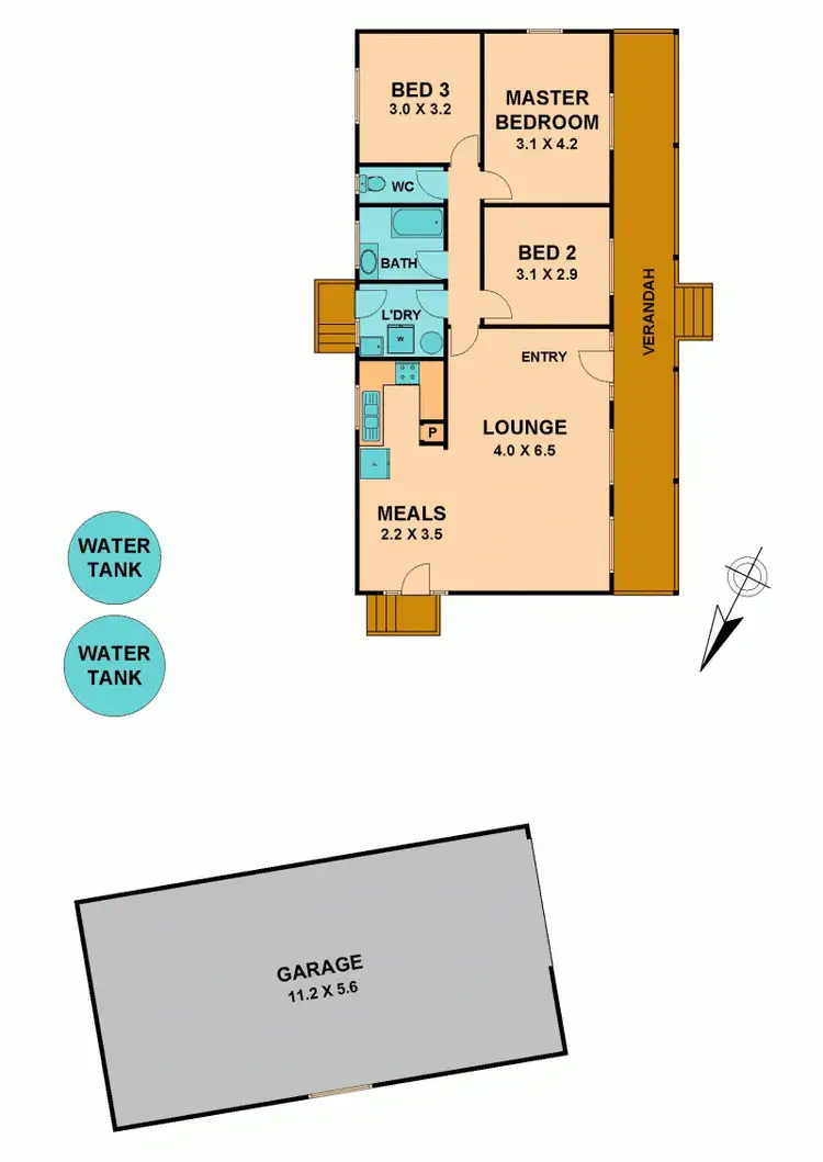 Floorplan of Homely house listing, 30 KELLY'S LANE, Kilmore VIC 3764