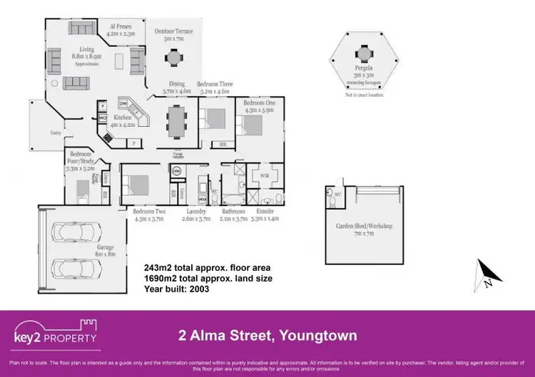Floorplan of Homely house listing, 2 Alma Street, Longford TAS 7301