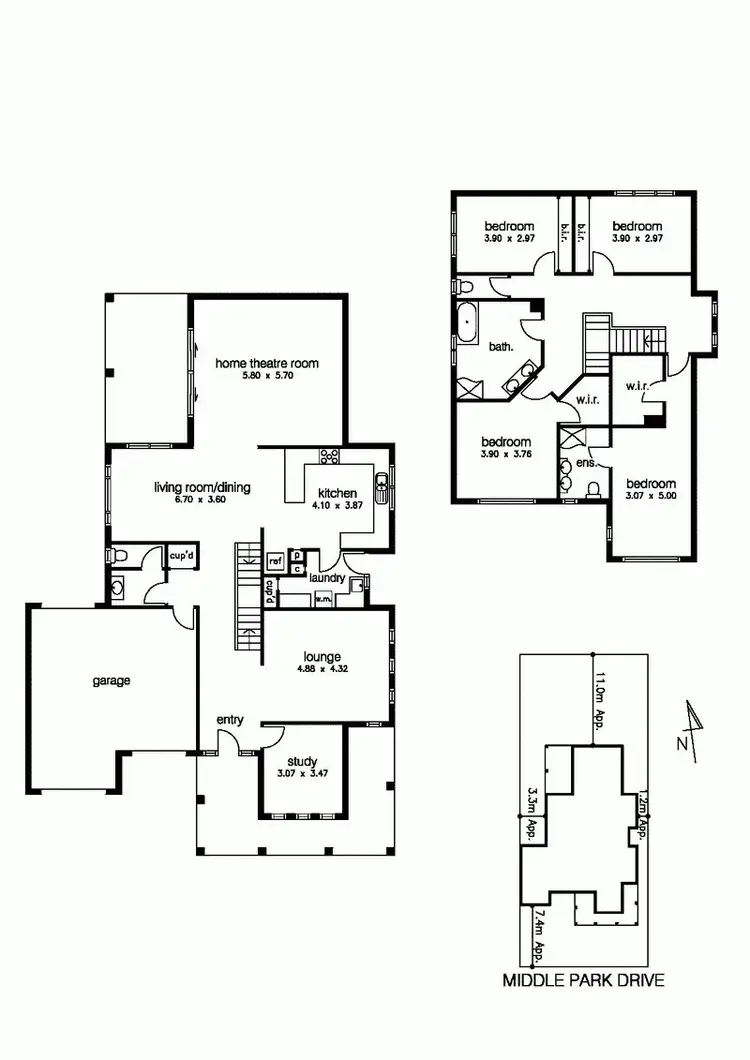 Floorplan of Homely house listing, 23 Middle Park Drive, Point Cook VIC 3030