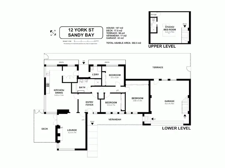Floorplan of Homely house listing, 12 York Street, Sandy Bay TAS 7005