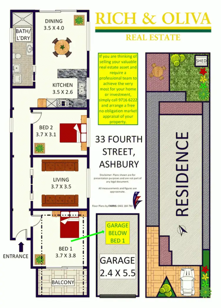 Floorplan of Homely house listing, 33 Fourth Street, Ashbury NSW 2193