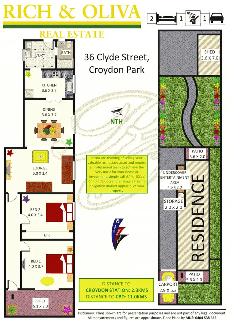 Floorplan of Homely house listing, 36 Clyde Street, Croydon Park NSW 2133