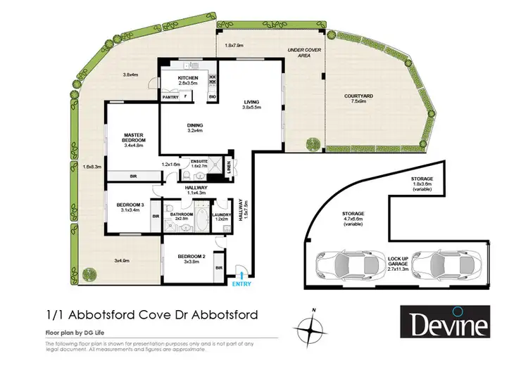 Floorplan of Homely apartment listing, 1/1 Abbotsford Cove Drive, Abbotsford NSW 2046