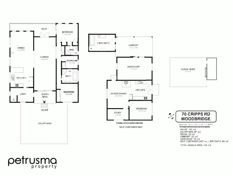 Floorplan of Homely house listing, 70 Cripps Road, Woodbridge TAS 7162