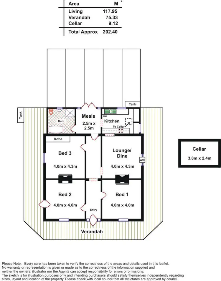 Floorplan of Homely house listing, Address available on request