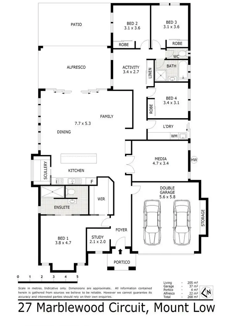 Floorplan of Homely house listing, 27 Marblewood Circuit, Mount Low QLD 4818